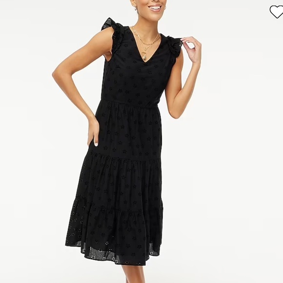 J. Crew Dresses & Skirts - J.Crew Cotton eyelet midi dress size 10